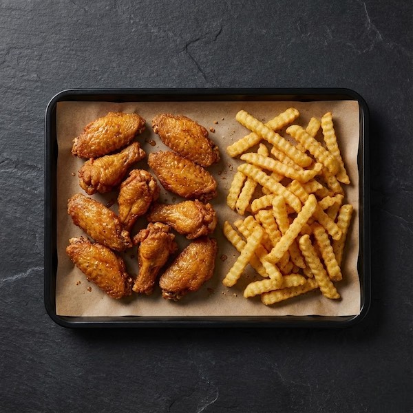 10 Pcs Wings with Free fries